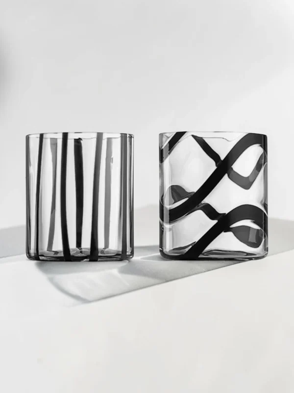 Cyrcus Tumbler Double Wall Glass Set, 2-Piece Drinkware Collection