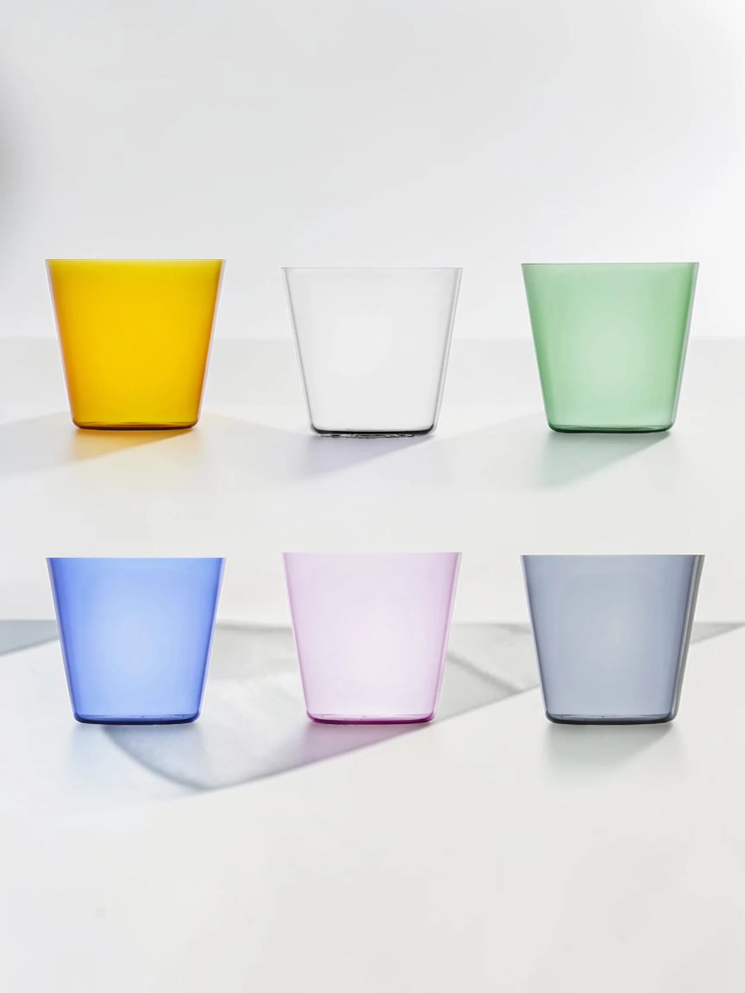 High Rise Tumbler Set, Stackable Borosilicate Drinking Glasses, 6-Piece Set - Image 9