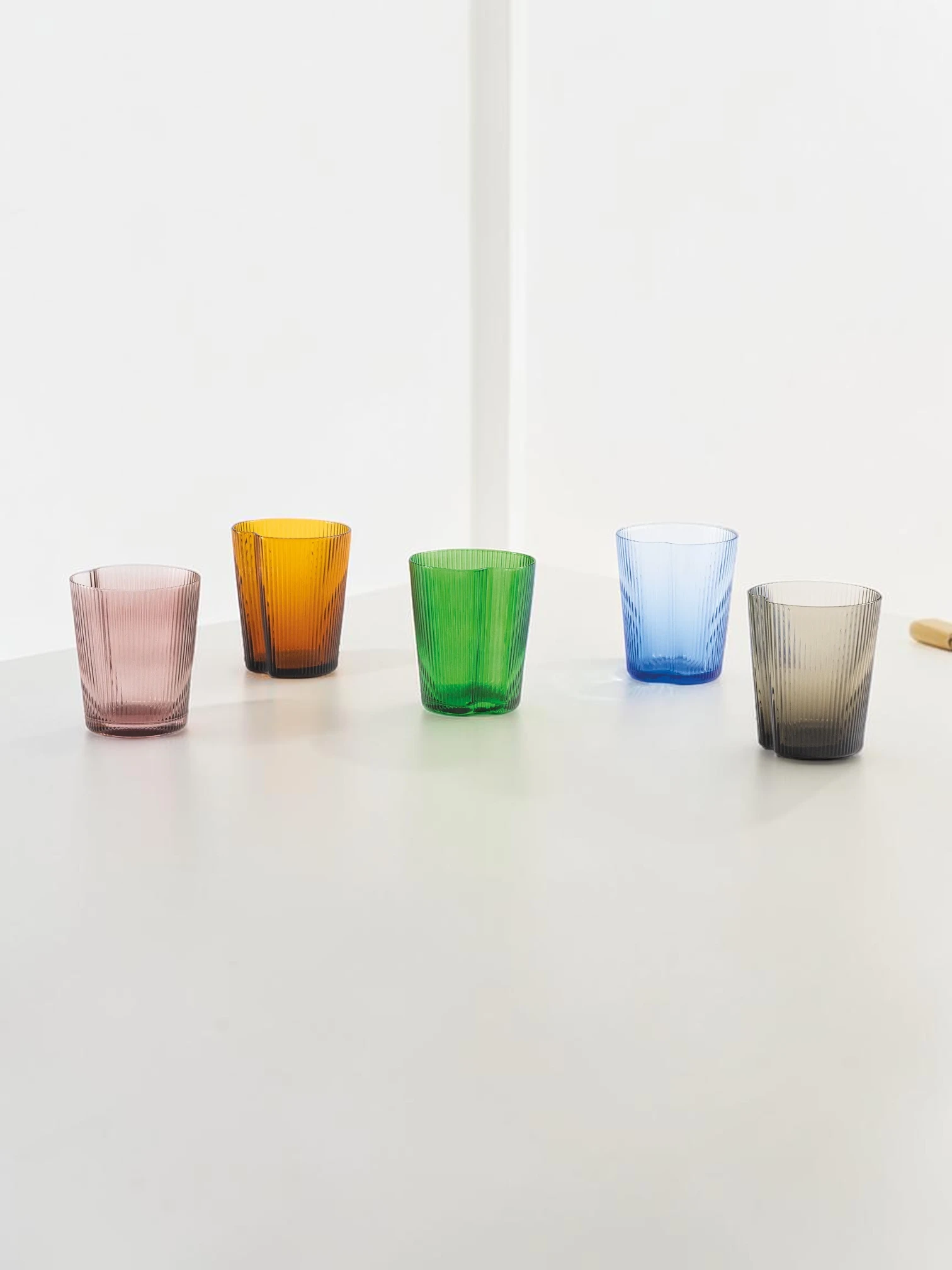 Handy Tumbler Set, Mass-Colored Glassware, 6-Piece Stackable Set - Image 13