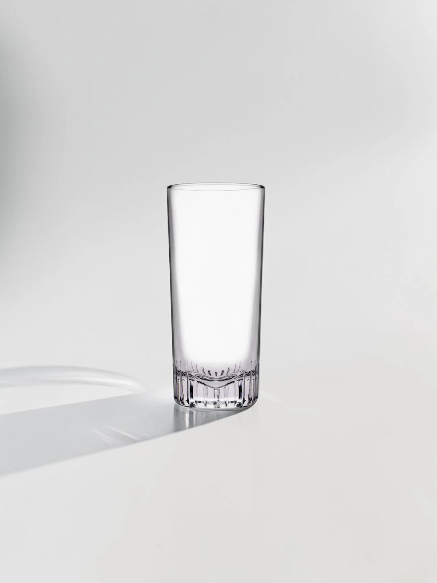 Caldera Highball Glass Set, Lead-Free Crystal, 4-Piece Vertical Cut Design - Image 7