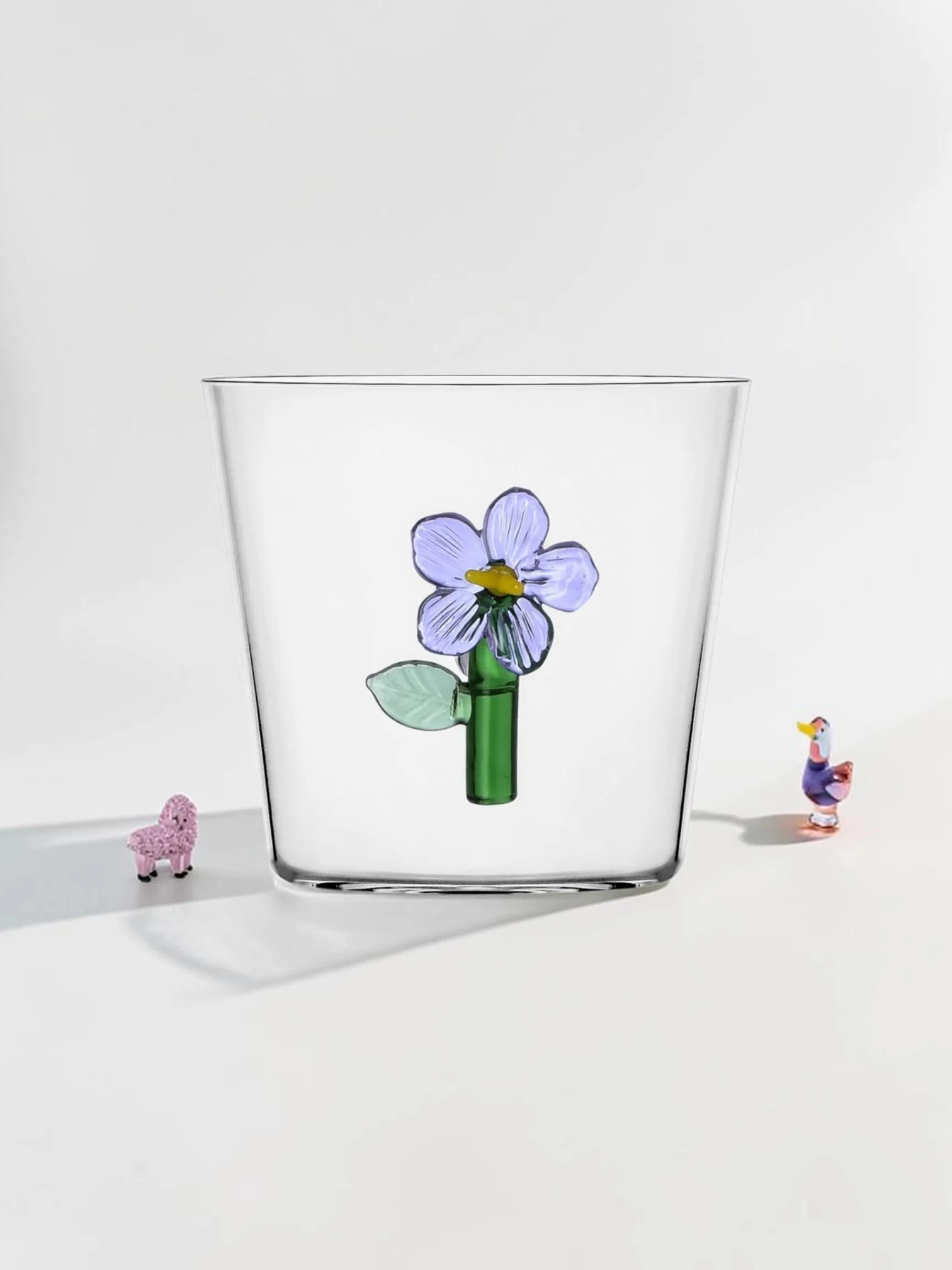Botanica Floral Glass Tumbler Set, Borosilicate Glass, 6-Piece Collection - Image 6