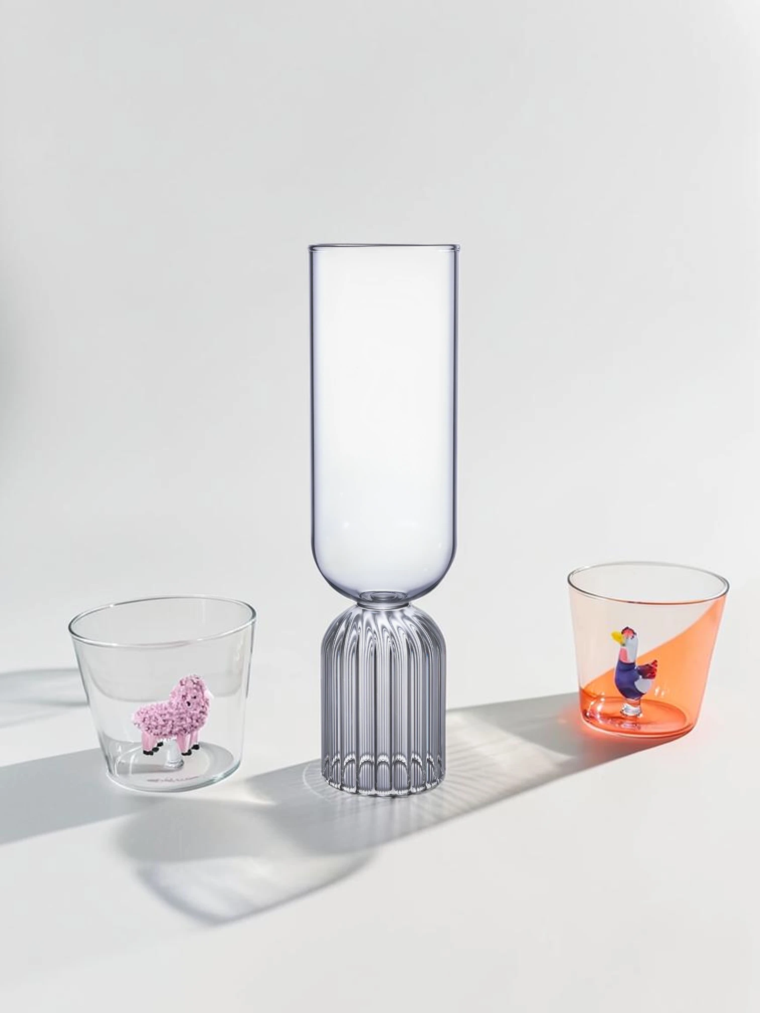 May Tall Medium Glasses, Borosilicate Glassware, 2-Piece Set - Image 3