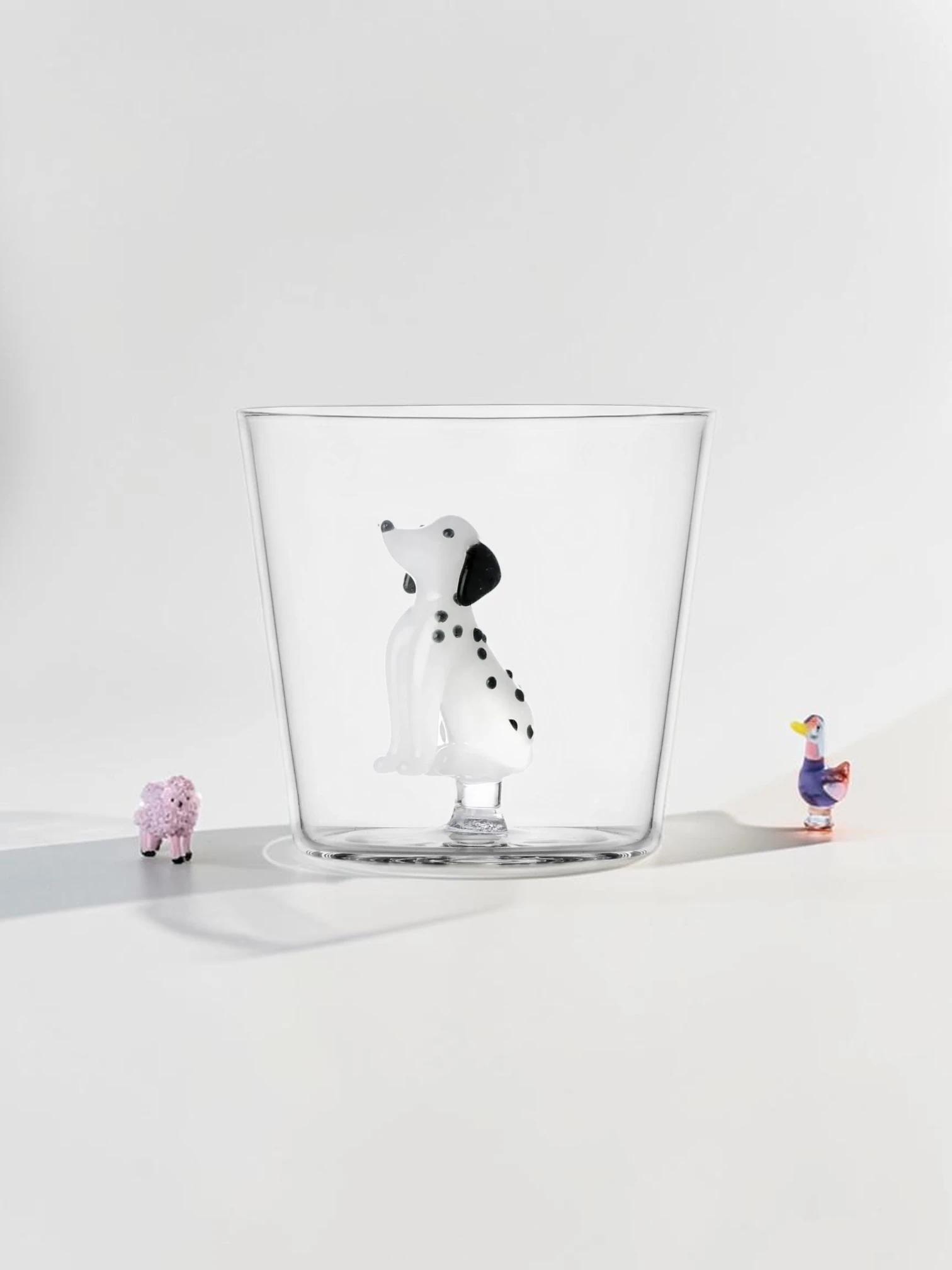 Dogs Tumbler Set, Borosilicate Glass, 2-Piece Dog Figurine Drinkware - Image 5