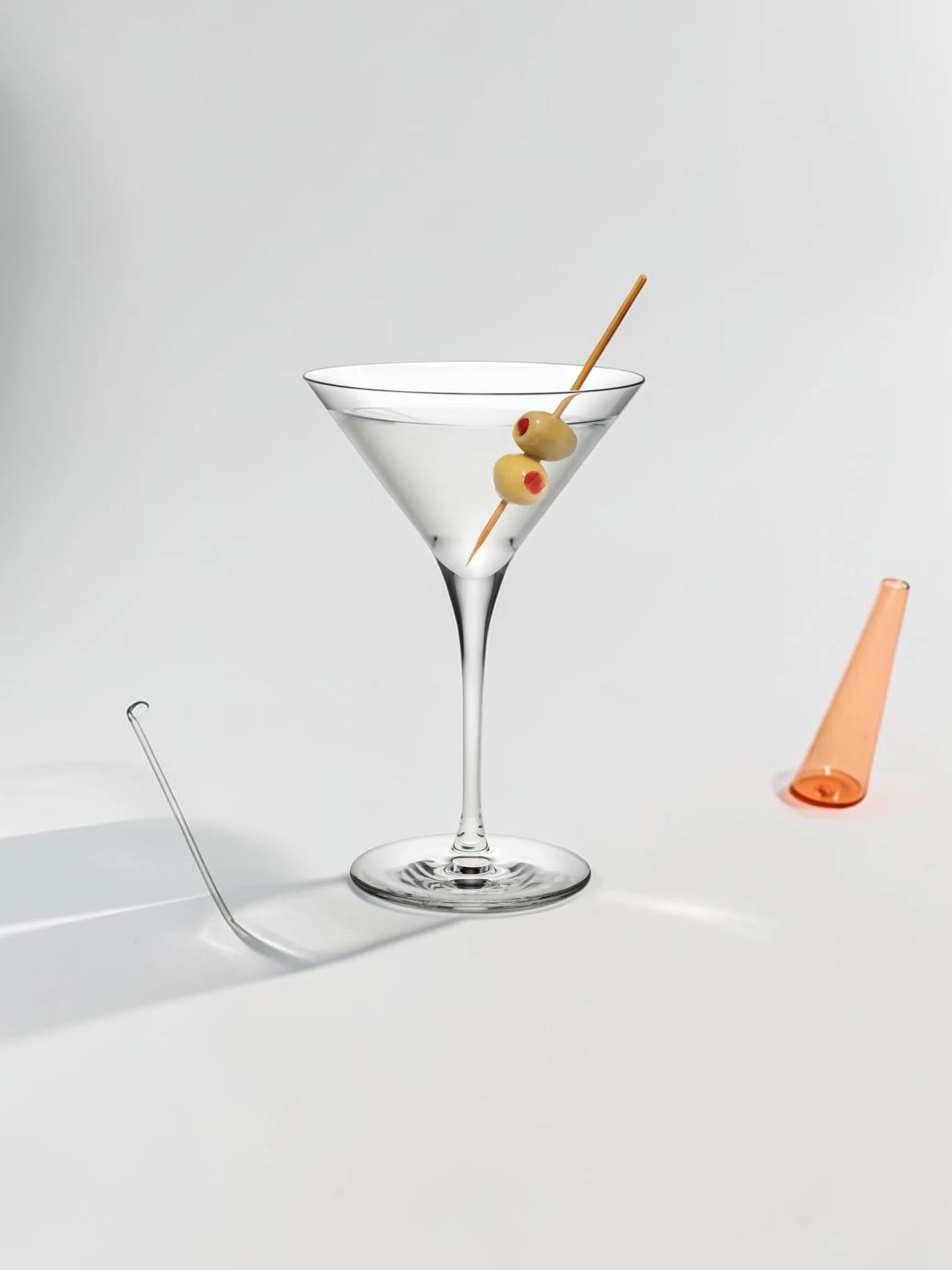 Vintage Martini Glass Set, Lead-Free Crystal Stemware, 4-Piece Collection - Image 3