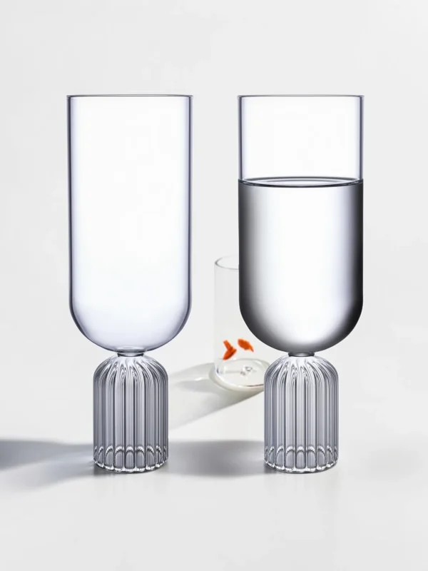 May Tall Medium Glasses, Borosilicate Glassware, 2-Piece Set