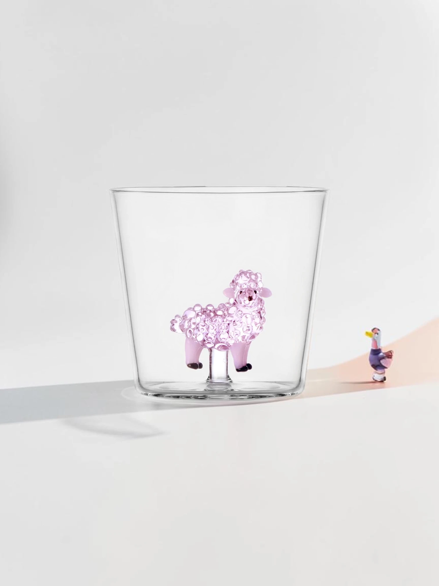Animal Farm Glass Tumbler Set, Borosilicate Animal Figurine Drinkware, 2-Piece - Image 3
