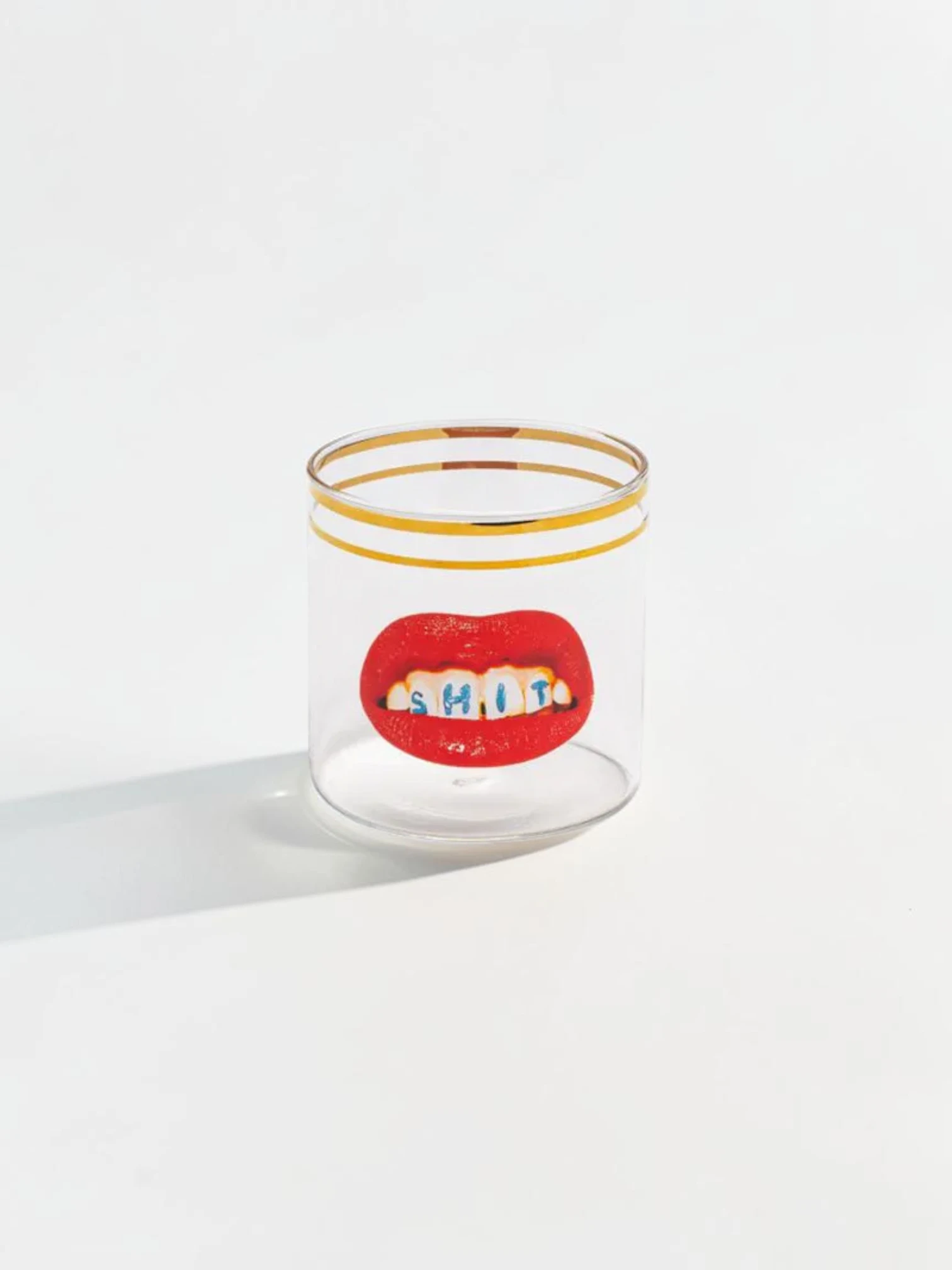 Eclectic Gold-Rimmed Retro Cocktail Glassware, Set of 2 - Image 6