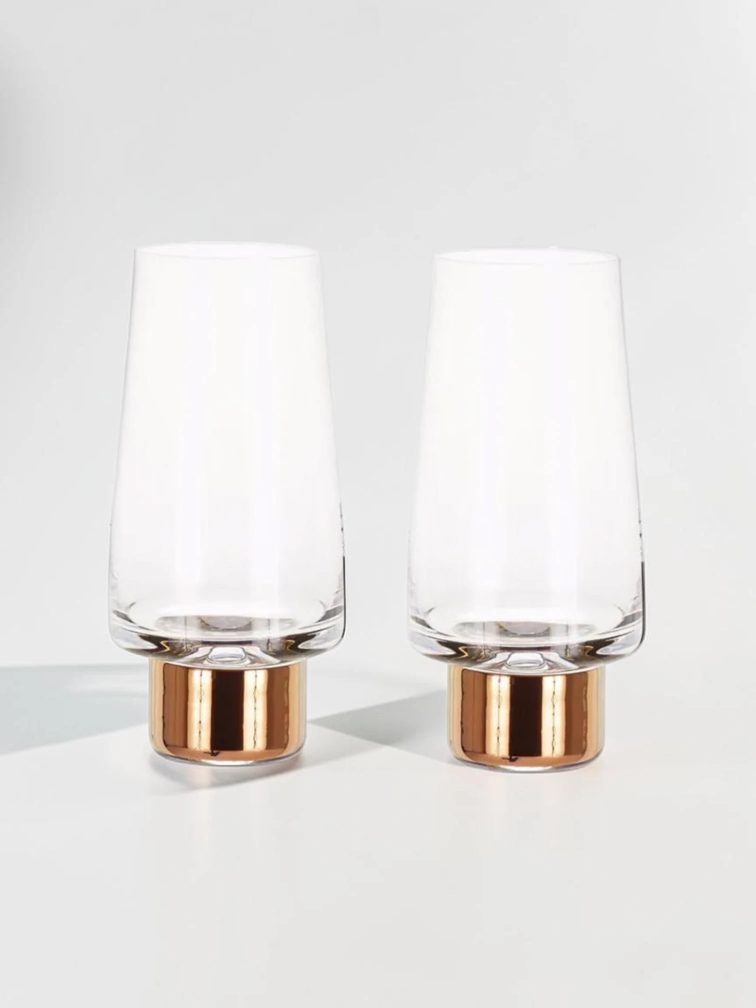 Tank High Ball Glasses, Clear Glass Drinkware, Set of 2 - Image 13