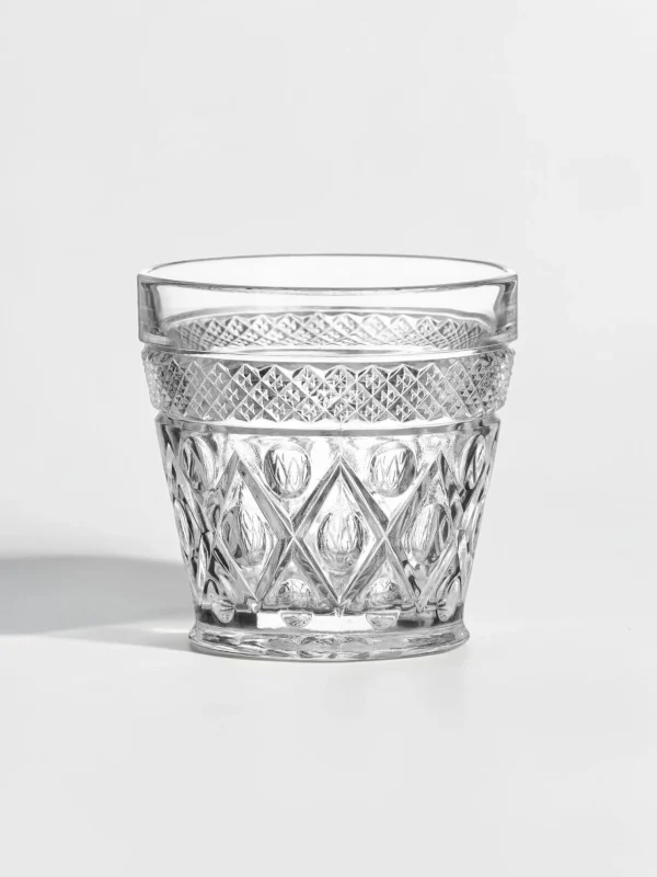 Spirit Old Fashioned Whiskey Glasses, Lead-Free Crystal, 4-Piece Set