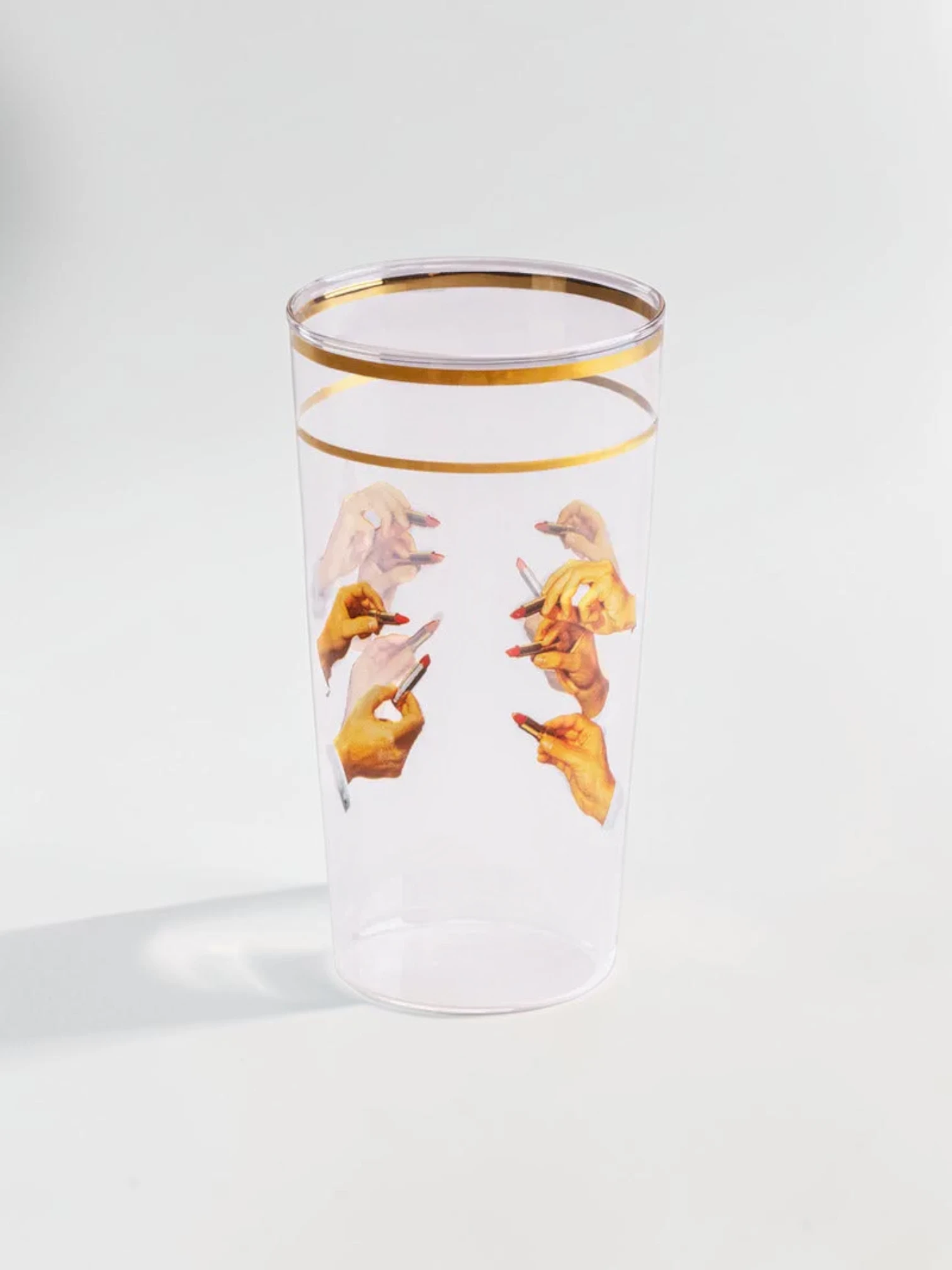 Eclectic Gold-Rimmed Retro Cocktail Glassware, Set of 2 - Image 15
