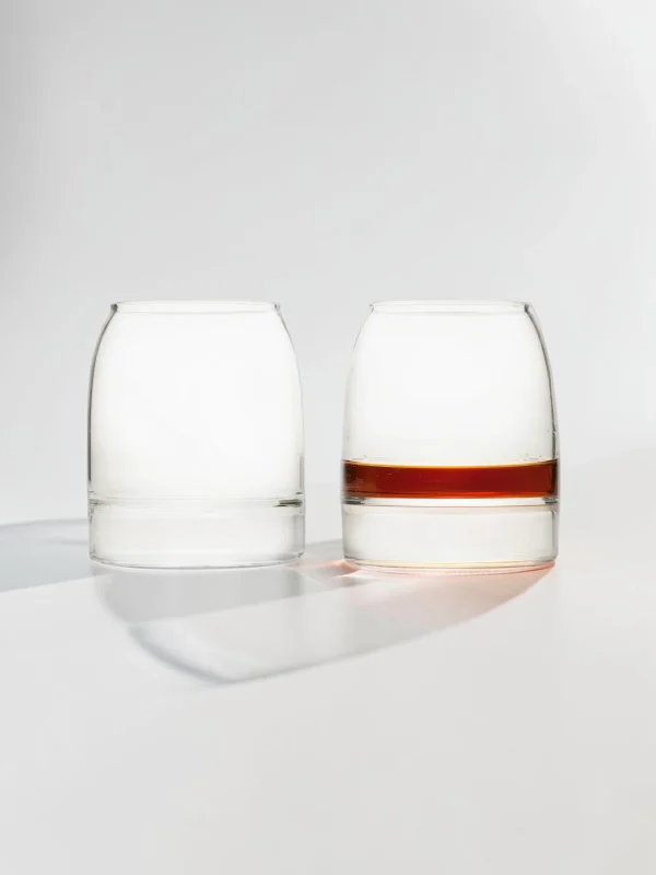 Tapered Whiskey Glasses Set, Borosilicate Glass, 2-Piece Tasting Set