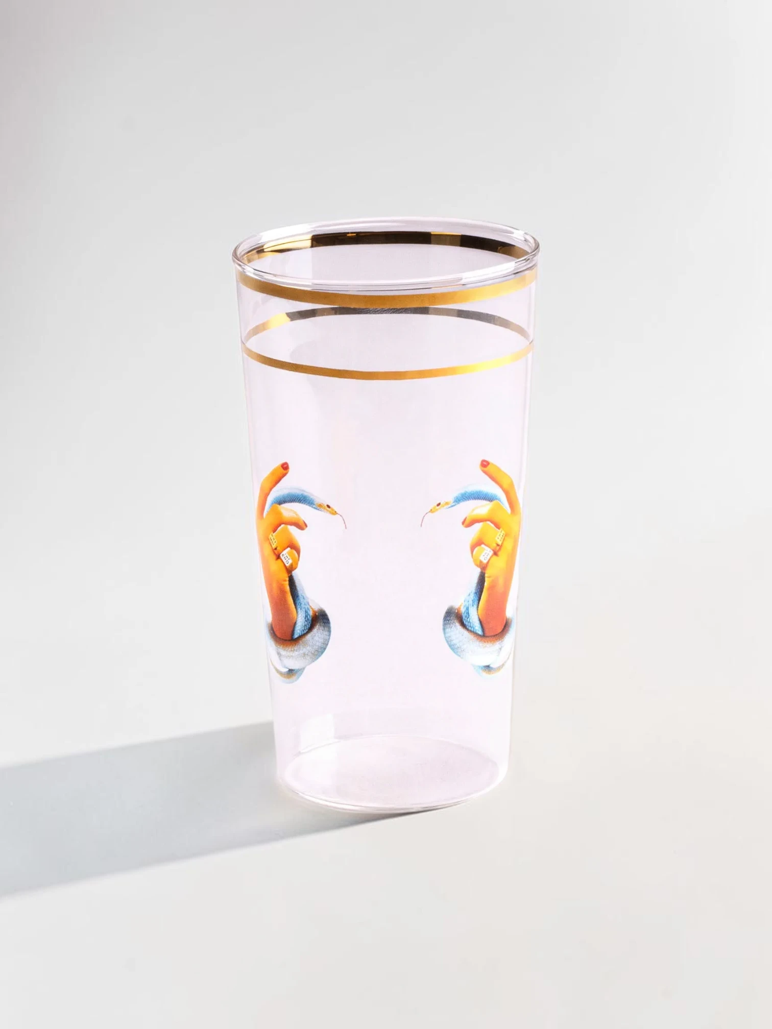 Eclectic Gold-Rimmed Retro Cocktail Glassware, Set of 2 - Image 13