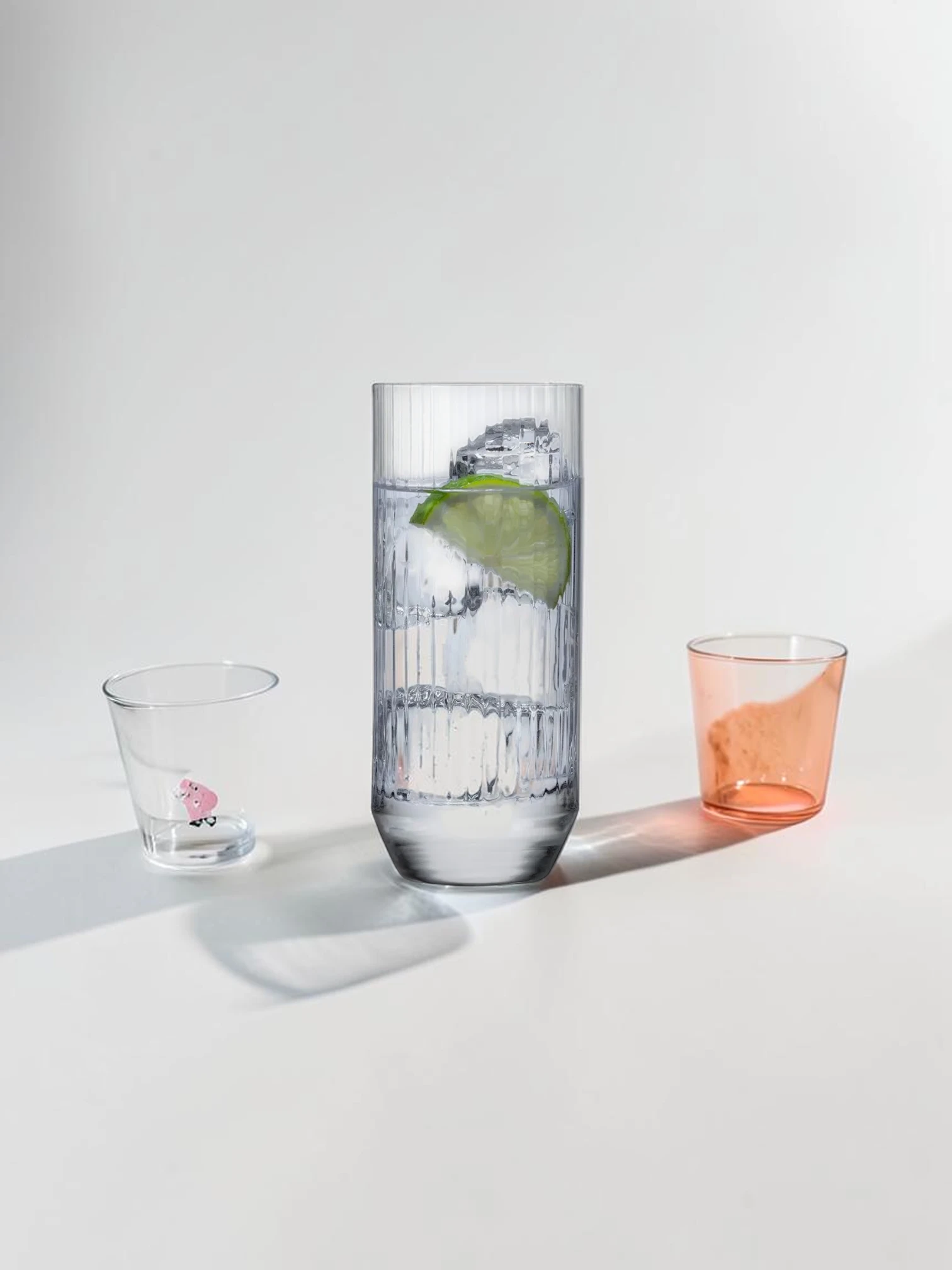 Big Top Highball Glass Set, Lead-Free Crystal Drinking Glasses, 14.5 oz 4-Piece - Image 5