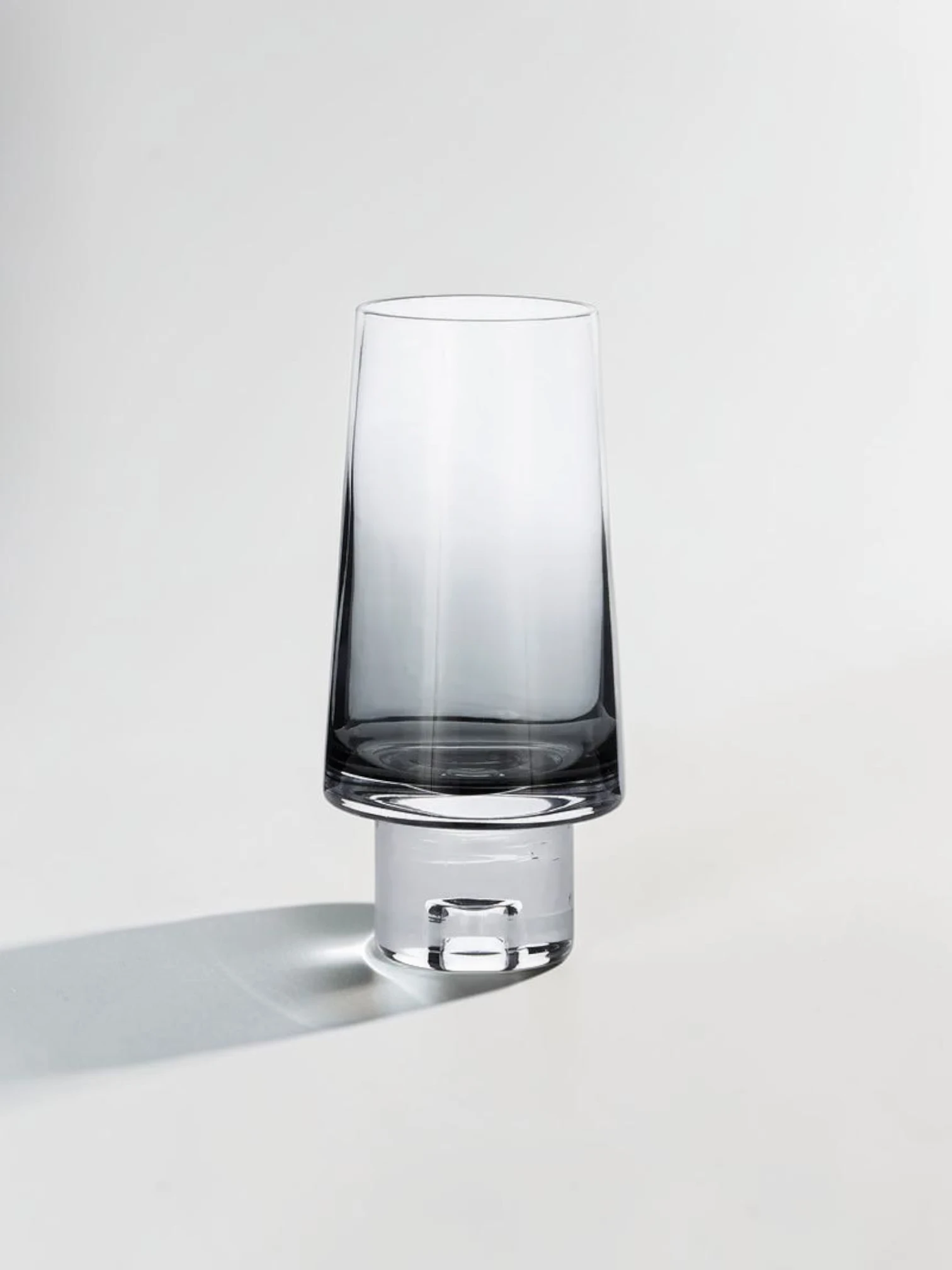 Tank High Ball Glasses, Clear Glass Drinkware, Set of 2 - Image 2