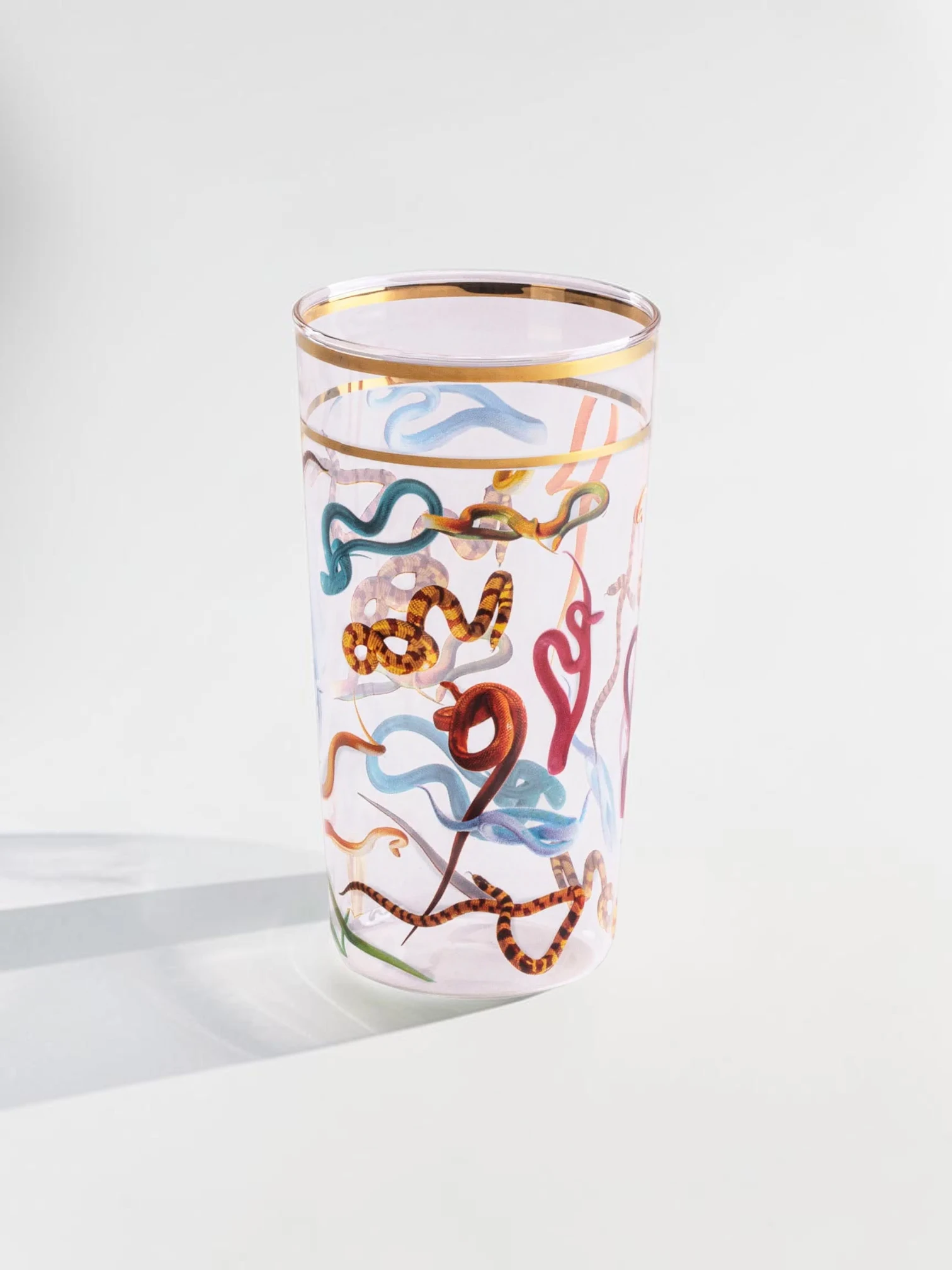 Eclectic Gold-Rimmed Retro Cocktail Glassware, Set of 2 - Image 11