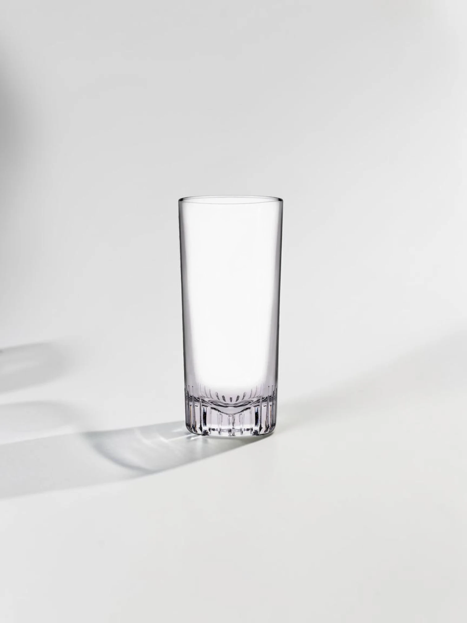 Caldera Highball Glass Set, Lead-Free Crystal, 4-Piece Vertical Cut Design - Image 3