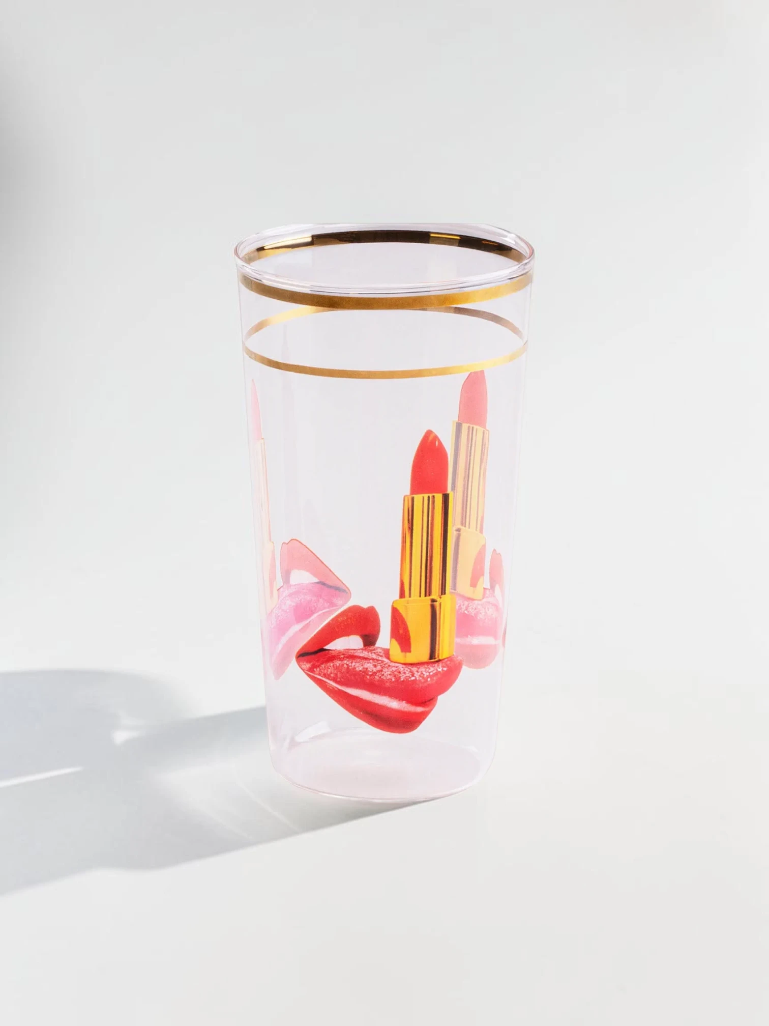 Eclectic Gold-Rimmed Retro Cocktail Glassware, Set of 2 - Image 17
