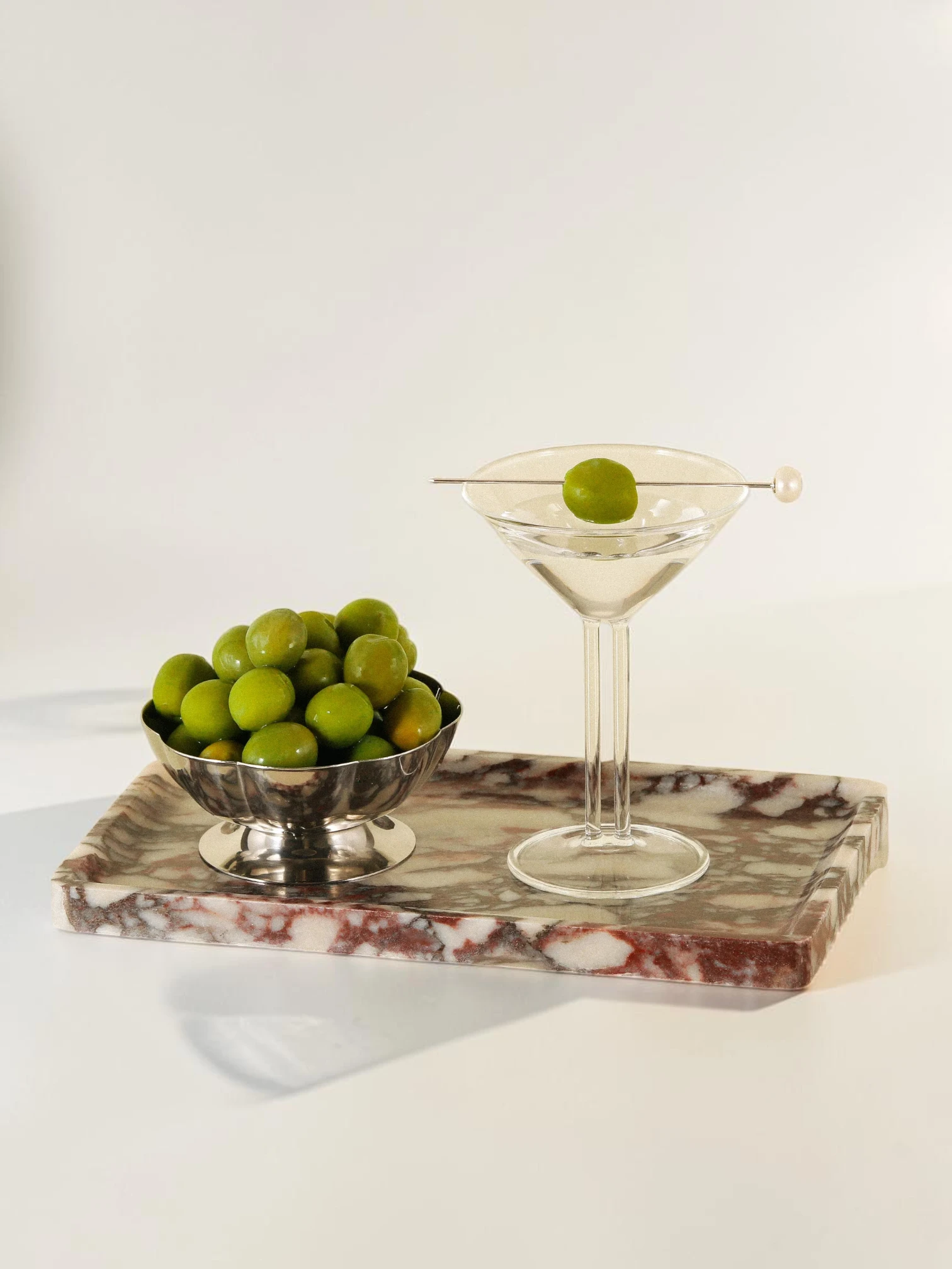 Mini Martini Glass Set, Clear Crystal, 4-Piece Vintage Collection - Image 4