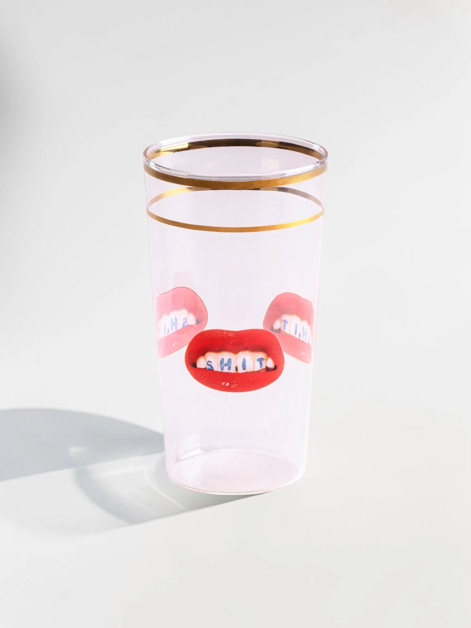 Eclectic Gold-Rimmed Retro Cocktail Glassware, Set of 2 - Image 16
