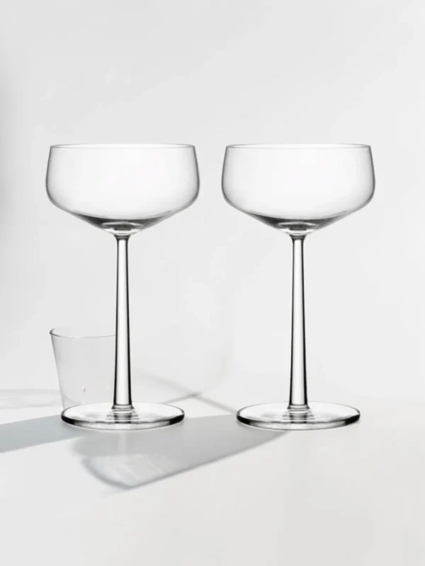 Essence Cocktail Bowl Set, Lead-Free Glassware, 2-Piece Serving Bowls