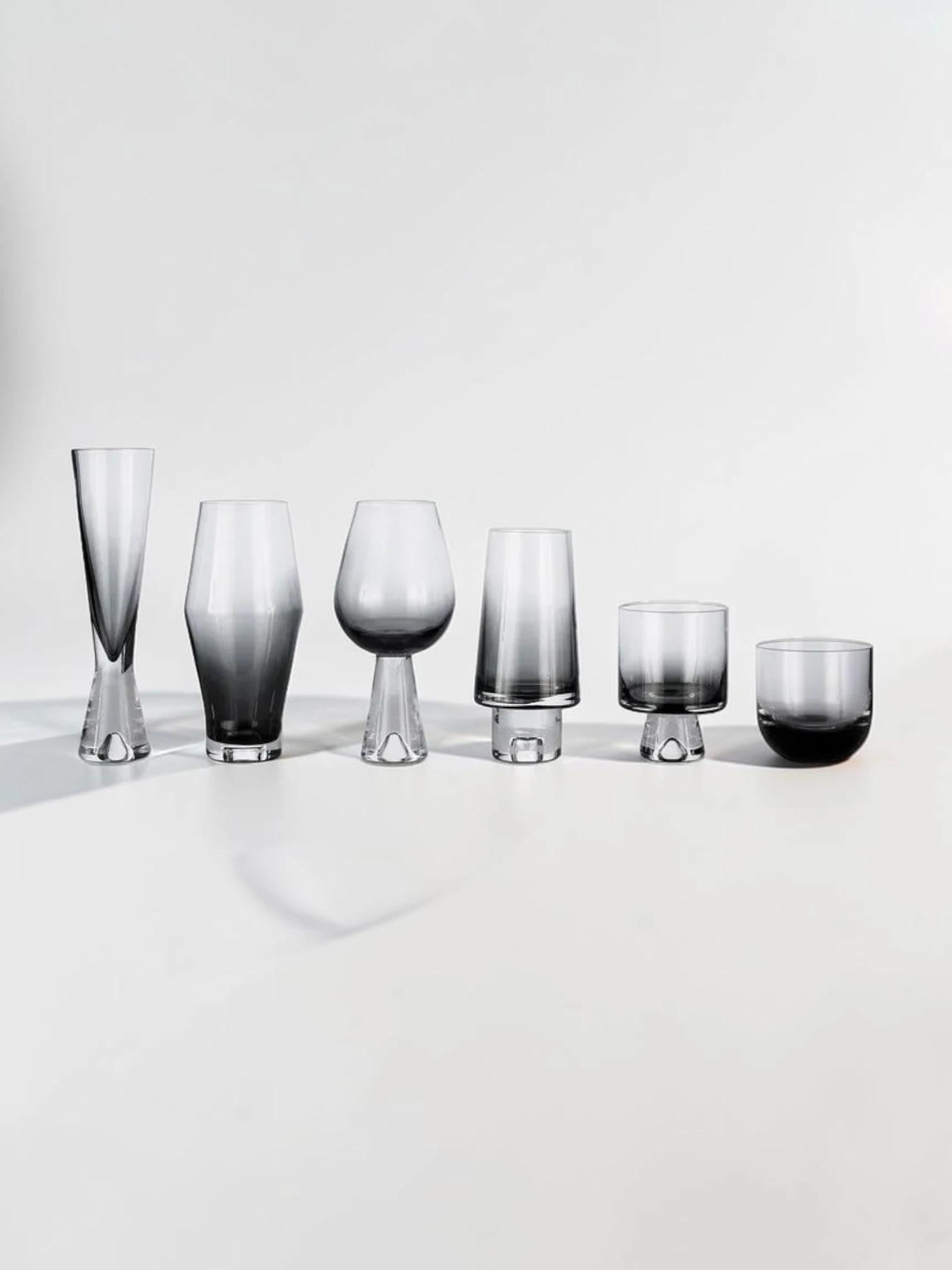 Tank High Ball Glasses, Clear Glass Drinkware, Set of 2 - Image 10