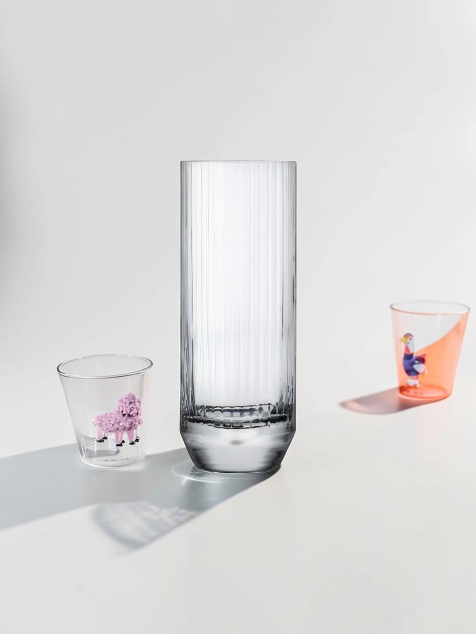 Big Top Highball Glass Set, Lead-Free Crystal Drinking Glasses, 14.5 oz 4-Piece - Image 3