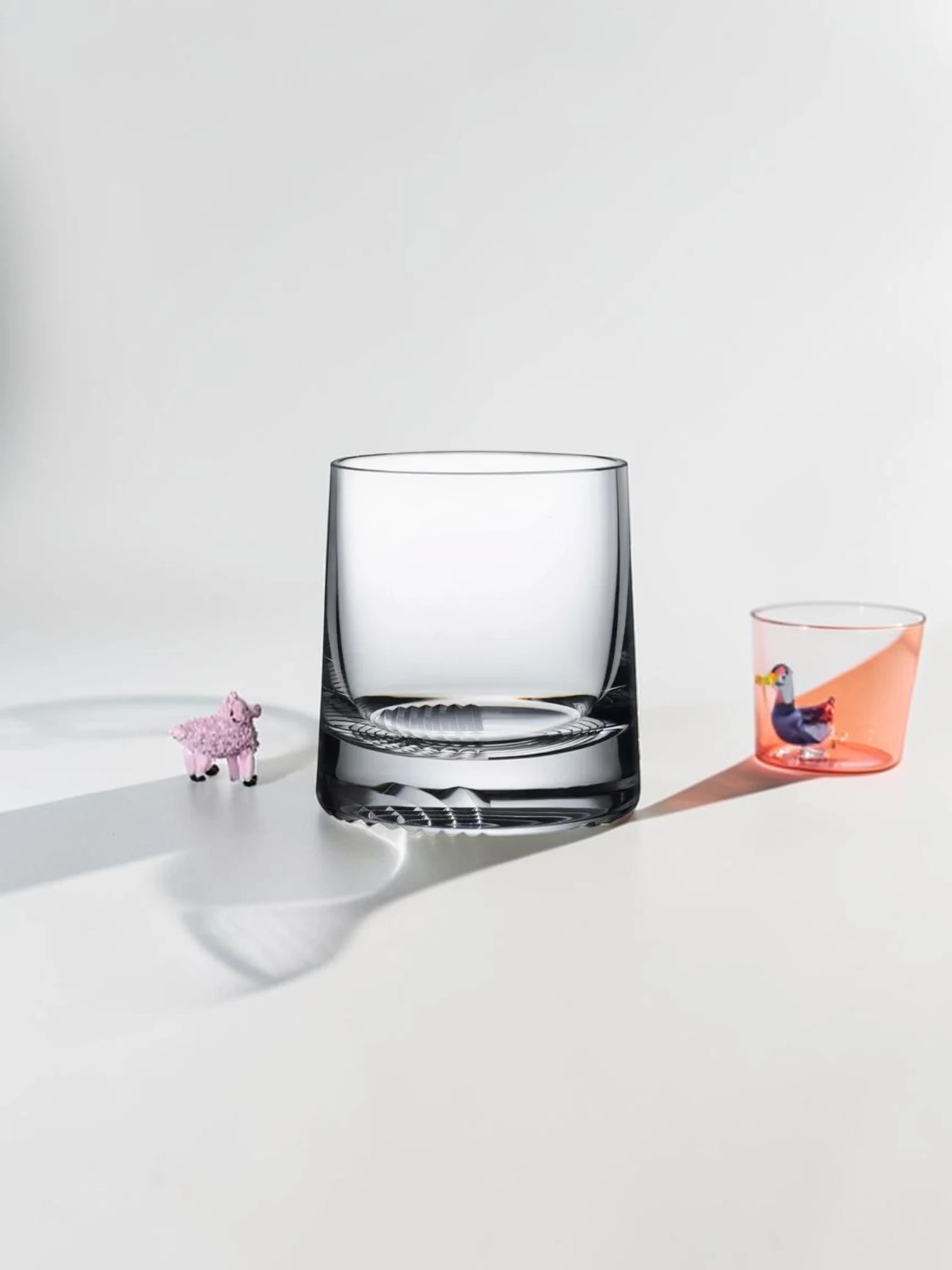 Old Fashioned Whiskey Glass Set, Lead-Free Crystal, Tartan Pattern, 2-Piece - Image 3